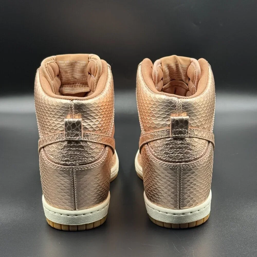 Wmns Nike Dunk Sky High Cut Out Premium 'Metallic Red Bronze'